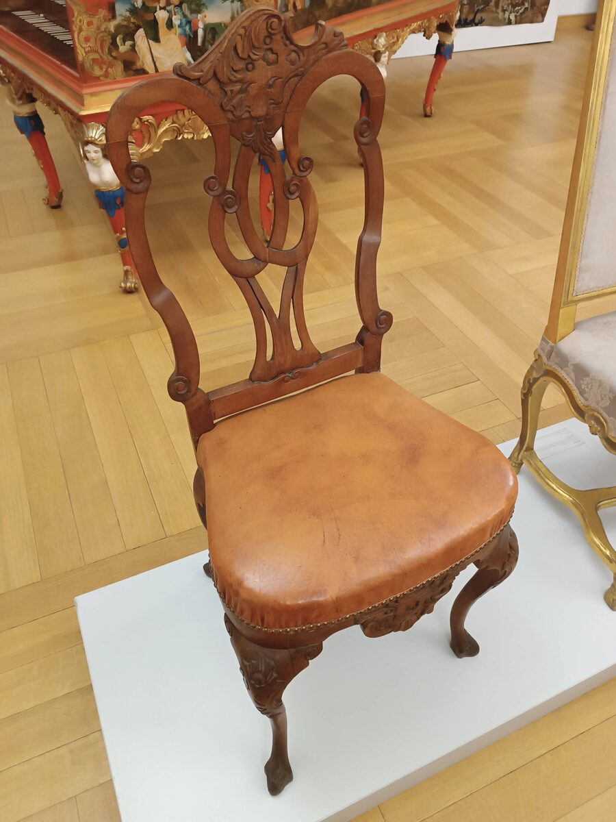 Krzesło w typie "gdański chippendale", 3 ćw. XVIII w.