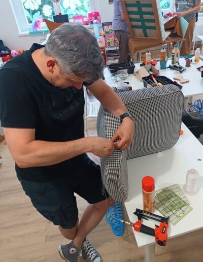 szycie sciegiem krytym tapicerskim