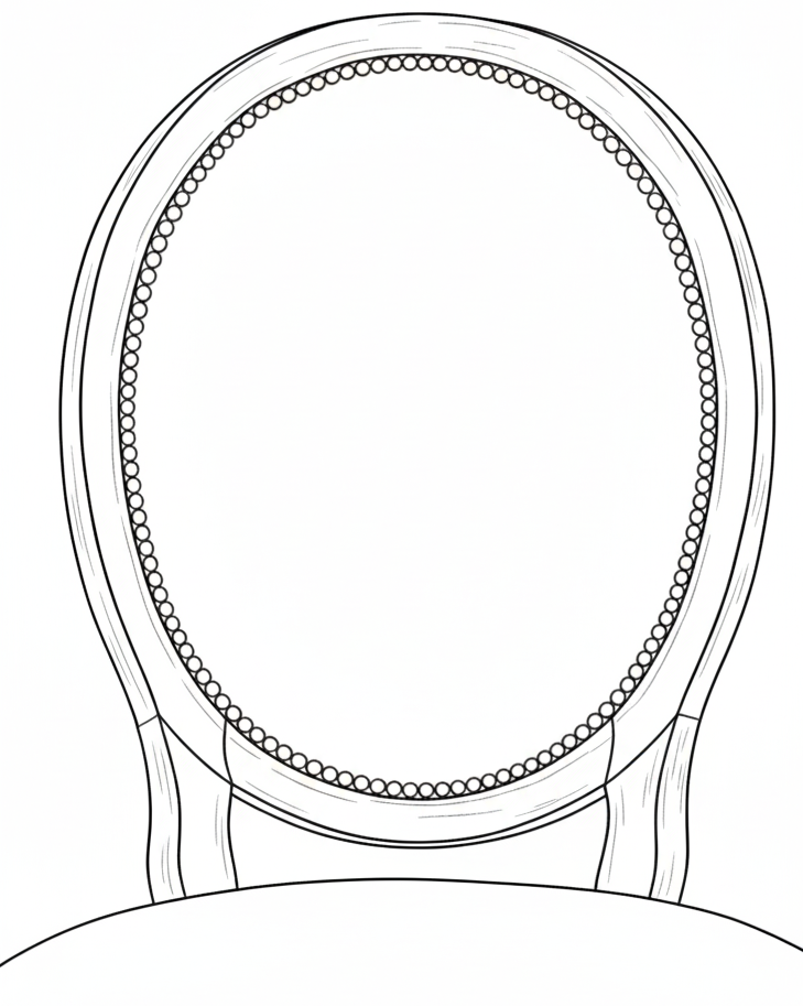 oparcie medalion stylowe